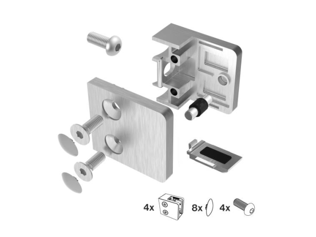 Glass clamp - set